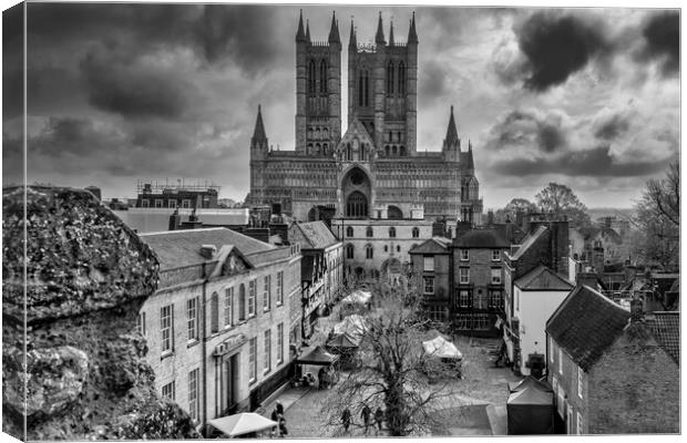 Lincoln Black and White Canvas Print by Tim Hill