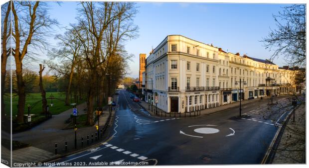 Leamington Spa Town Centre Canvas Print by Nigel Wilkins