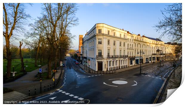 Leamington Spa Town Centre Print by Nigel Wilkins