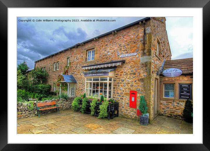 The Cafe at Main Street Emmerdale Framed Mounted Print by Colin Williams Photography
