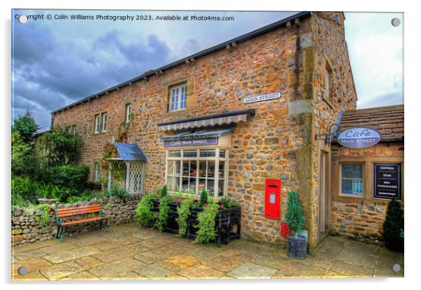 The Cafe at Main Street Emmerdale Acrylic by Colin Williams Photography
