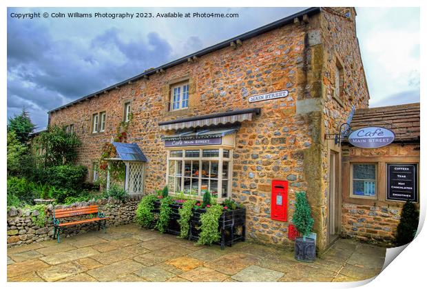 The Cafe at Main Street Emmerdale Print by Colin Williams Photography