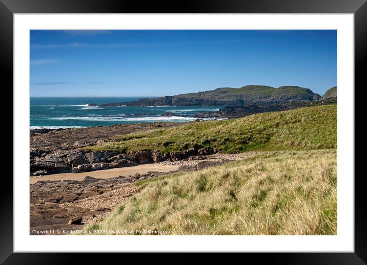 Rugged West Coast of Islay Framed Mounted Print by Kasia Design