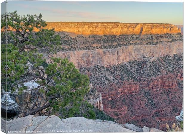 Breathtaking  Sunrise at the Grand Canyon Canvas Print by Deanne Flouton