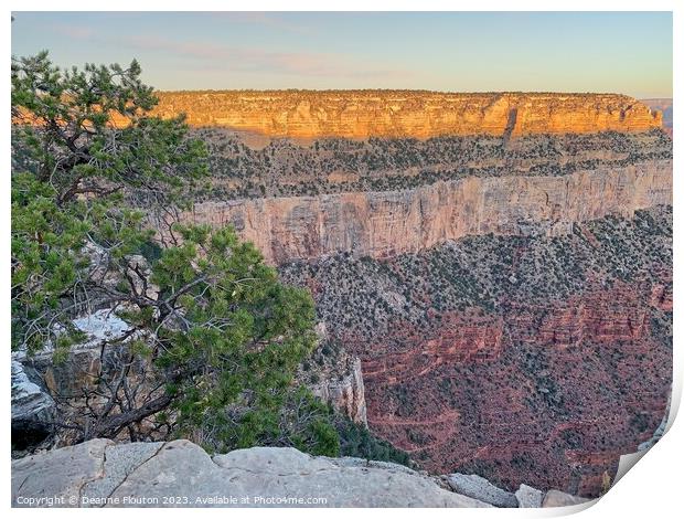 Breathtaking  Sunrise at the Grand Canyon Print by Deanne Flouton