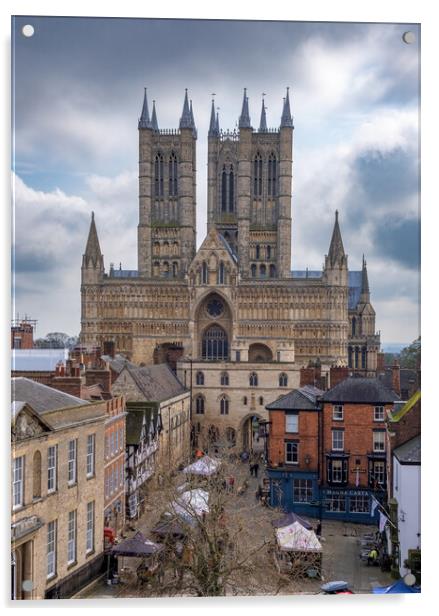 Lincoln Cathedral Acrylic by Steve Smith