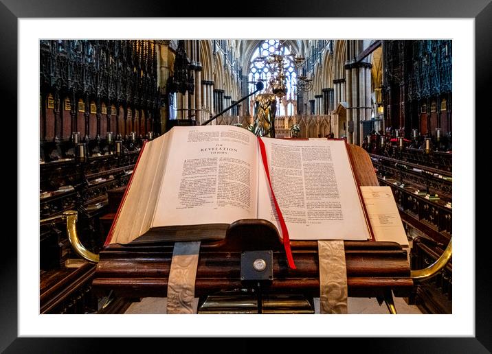 Revelation Lincoln Cathedral Framed Mounted Print by Steve Smith