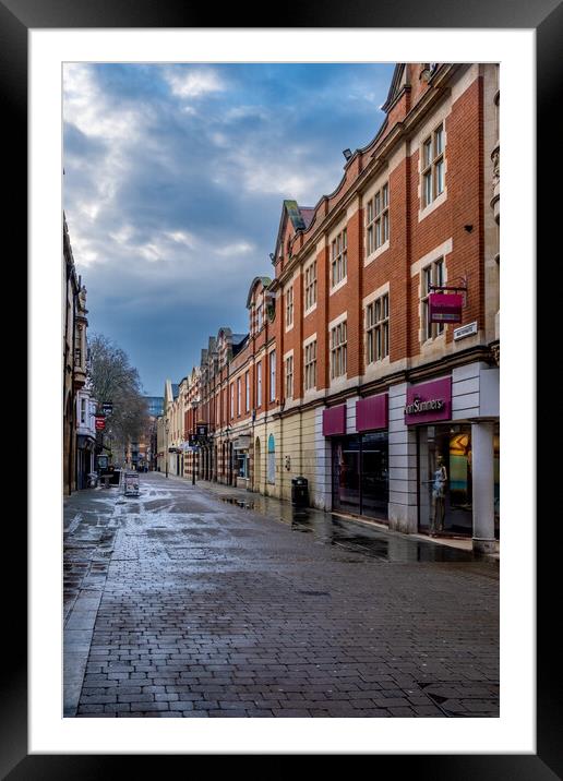 Saltergate Lincoln Framed Mounted Print by Steve Smith