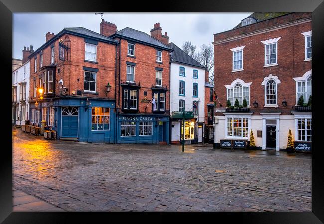 Castle Hill Lincoln Framed Print by Steve Smith