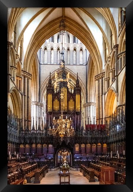 Lincoln Cathedral Framed Print by Steve Smith
