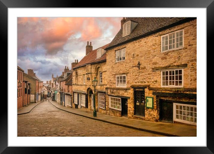 The Charming and Historic Steep Hill Framed Mounted Print by Tim Hill