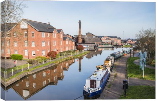 Looking up the Ellesmere Canal Canvas Print by Jason Wells