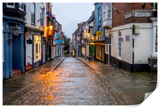 Steep Hill Lincoln Print by Steve Smith