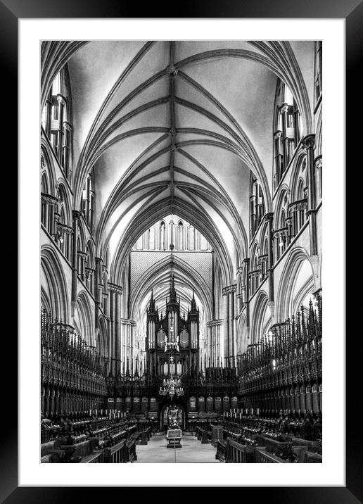 Lincoln Cathedral Framed Mounted Print by Steve Smith