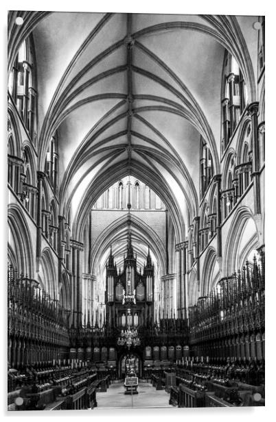 Lincoln Cathedral Acrylic by Steve Smith