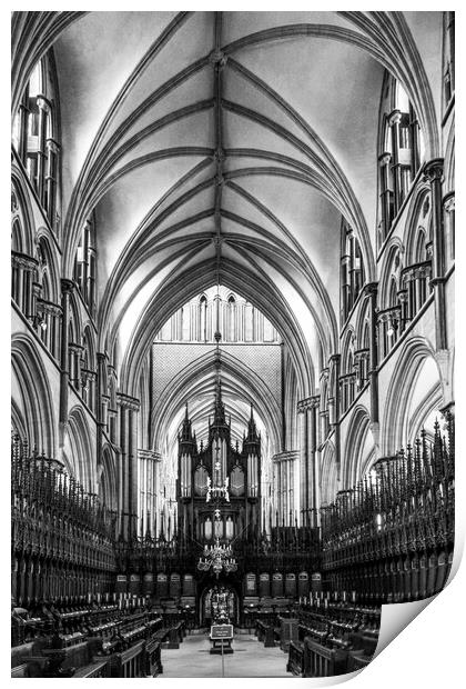 Lincoln Cathedral Print by Steve Smith