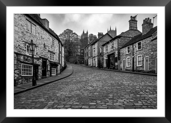 Steep Hill Lincoln Framed Mounted Print by Steve Smith