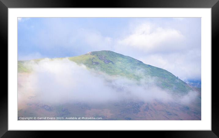 Uncovering Catbells Framed Mounted Print by Darrell Evans