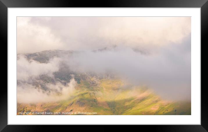 Catbells Covered Framed Mounted Print by Darrell Evans
