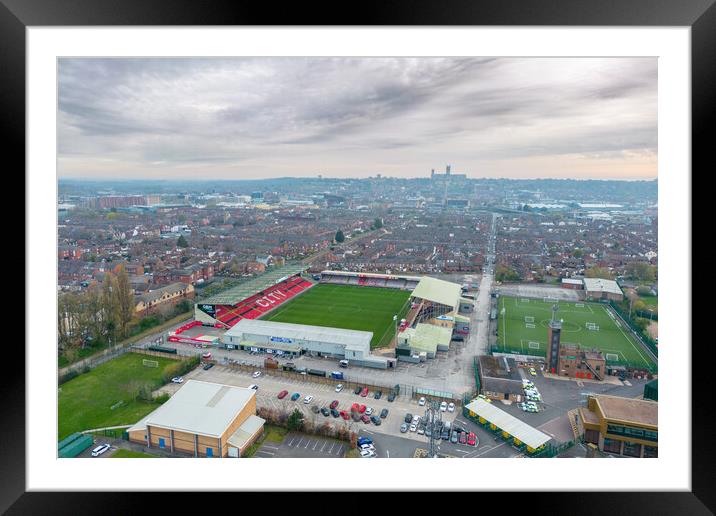 Sincil Bank Stadium Framed Mounted Print by Apollo Aerial Photography