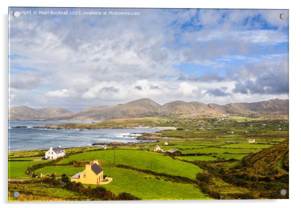 Beara Peninsula landscape Ireland Acrylic by Pearl Bucknall