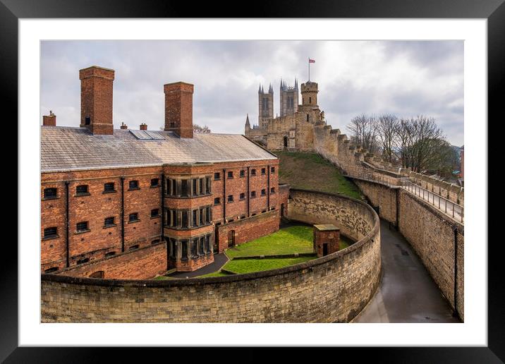 Lincoln Castle Jail Framed Mounted Print by Tim Hill