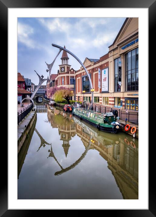 Tranquil Waterway in Historic Lincoln Framed Mounted Print by Tim Hill