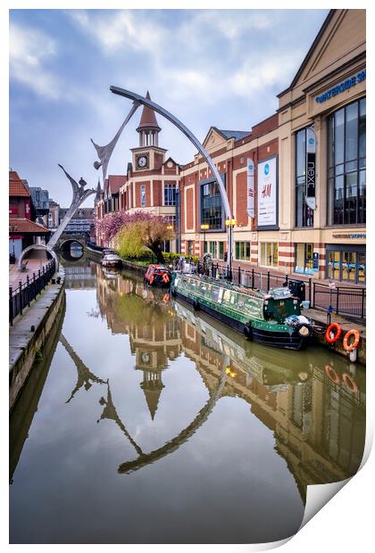 Tranquil Waterway in Historic Lincoln Print by Tim Hill