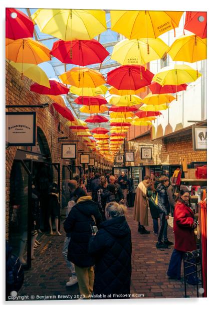 Camden Umbrella's  Acrylic by Benjamin Brewty