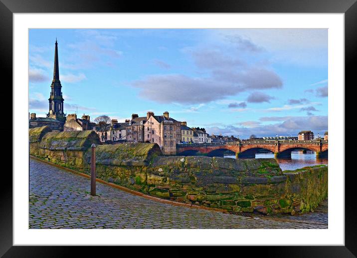 Old and New Brigs, Ayr Framed Mounted Print by Allan Durward Photography