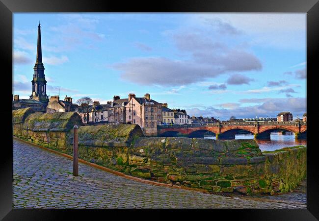 Old and New Brigs, Ayr Framed Print by Allan Durward Photography