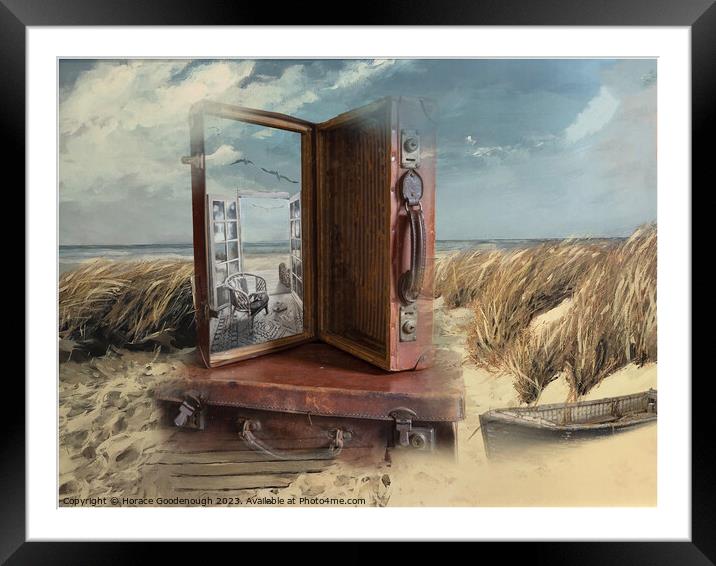 I asked for a room with a sea view					 Framed Mounted Print by Horace Goodenough