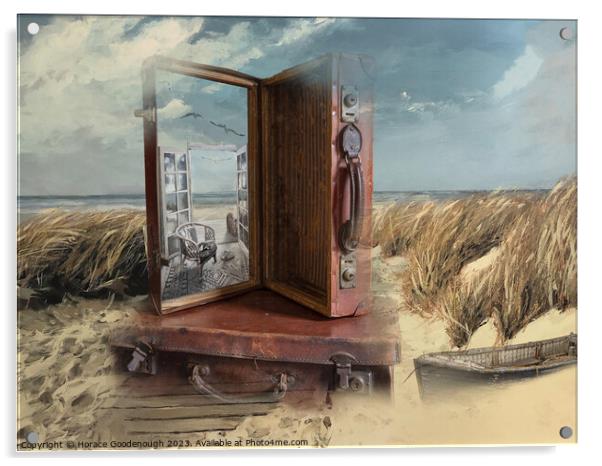 I asked for a room with a sea view					 Acrylic by Horace Goodenough