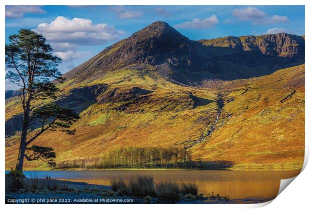 High Stile at Buttermere Print by phil pace