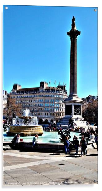 Triumph at Trafalgar Square Acrylic by Les Schofield