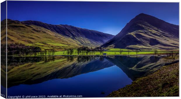 Majestic Buttermere Canvas Print by phil pace