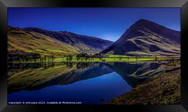 Majestic Buttermere Framed Print by phil pace