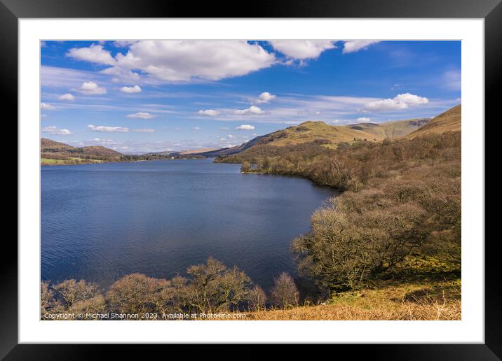 Ullswater, English lake District Framed Mounted Print by Michael Shannon