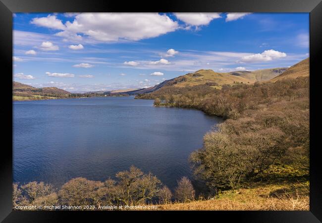 Ullswater, English lake District Framed Print by Michael Shannon