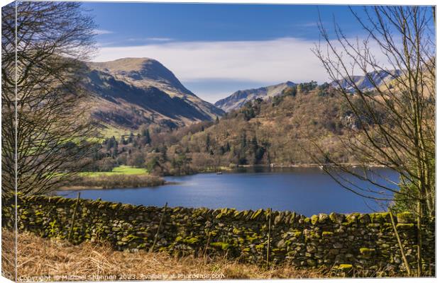 Ullswater, Lake District, Cumbria Canvas Print by Michael Shannon