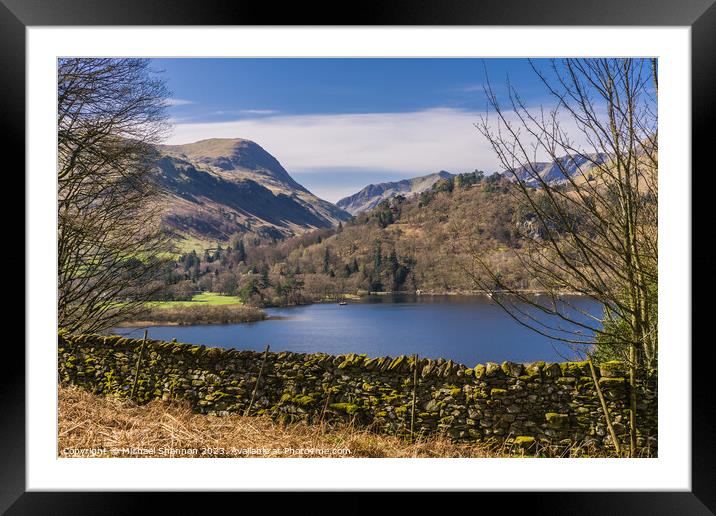 Ullswater, Lake District, Cumbria Framed Mounted Print by Michael Shannon
