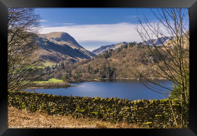 Ullswater, Lake District, Cumbria Framed Print by Michael Shannon