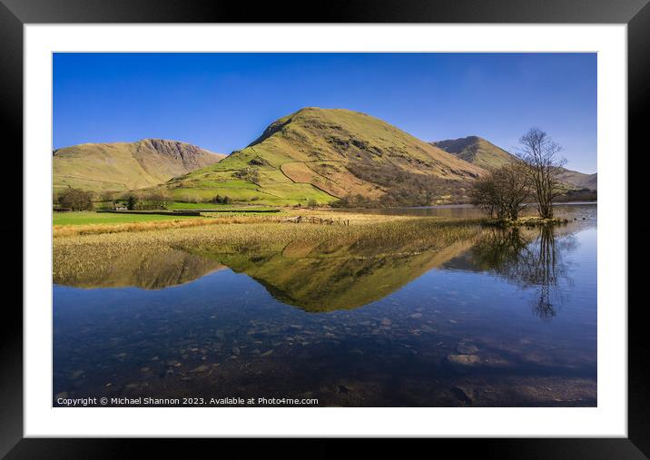 Brothers Water in the Englash Lake District on a s Framed Mounted Print by Michael Shannon