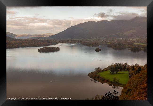 Derwent Water Framed Print by Darrell Evans