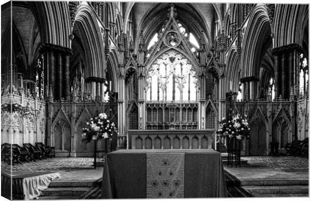The Cathedral at Lincoln Canvas Print by Steve Smith