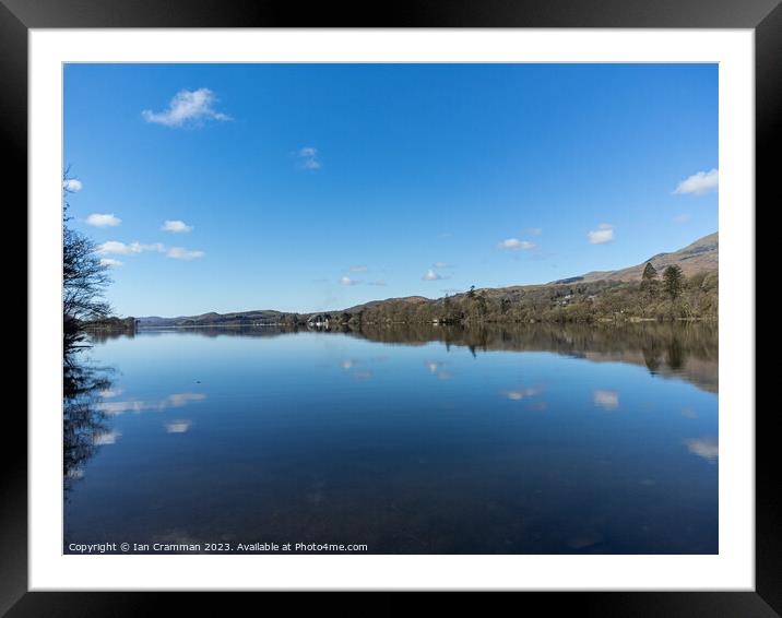 Coniston Reflections Framed Mounted Print by Ian Cramman