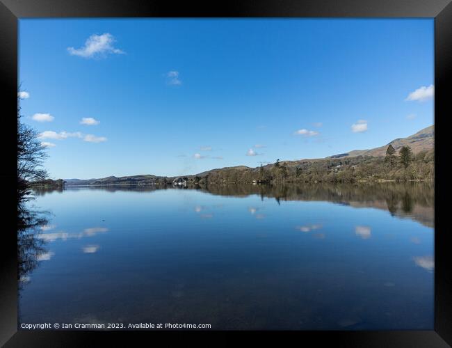 Coniston Reflections Framed Print by Ian Cramman