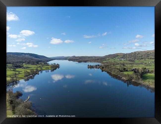 Reflections on Coniston Water Framed Print by Ian Cramman