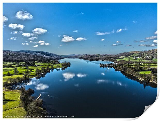 Clouds over Coniston in HDR Print by Ian Cramman