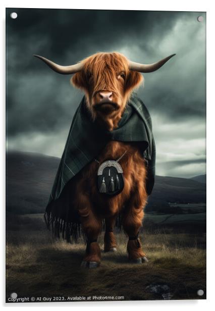 Highlander Acrylic by Craig Doogan Digital Art